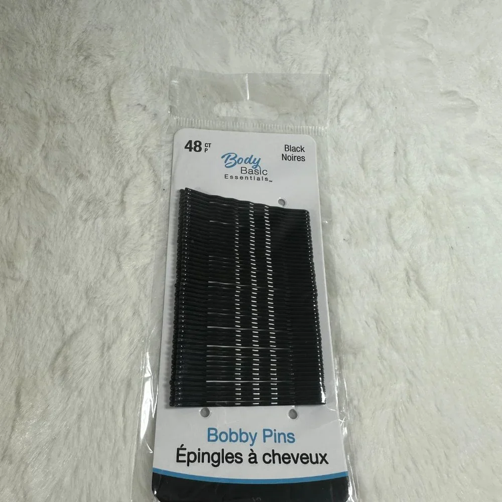 Body Basic Essentials 12 Packs Of 48 Each Black Bobby Pins New
